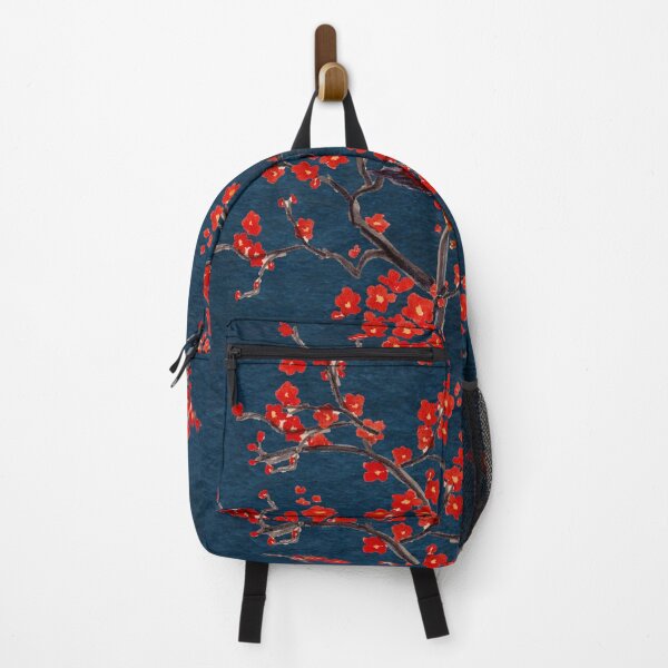 Item preview, CHERRY BLOSSOM BIRD on a blue background designed and sold by Zamen.
