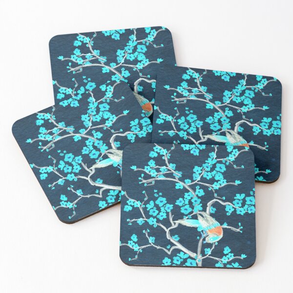 Item preview, Blue Cherry Blossom Bird designed and sold by Zamen.