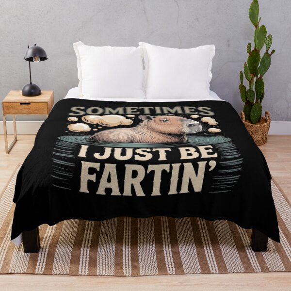 Item preview, Funny Baby Capybara Farting Meme Sometimes I Just Be Fartin' designed and sold by BHMARTS.