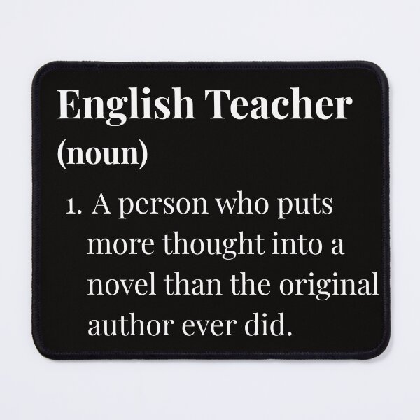 Item preview, English Teacher Definition Funny Shirt | Literary Humor Gift | English Teacher Joke Tee | Book Lover Humor Design T-Shirt designed and sold by swdesigns714.