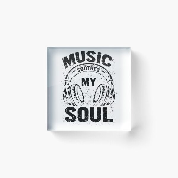 Item preview, Music Soothes My Soul Vintage Headphone Music Lover Musician designed and sold by faridman.