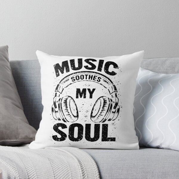 Item preview, Music Soothes My Soul Vintage Headphone Music Lover Musician designed and sold by faridman.