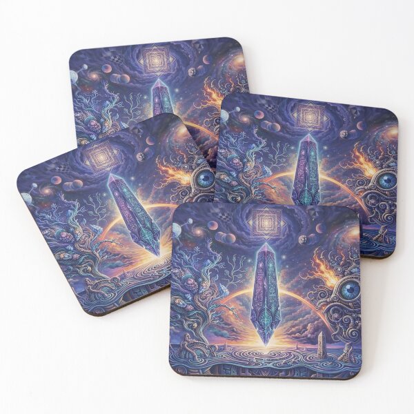 Item preview, Psychedelic Cosmic Portal Spiritual Visionary Art designed and sold by Meteor Destroyer.