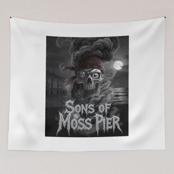 Item preview, Sons Of Moss Pier Skull Genie Print designed and sold by Lichentroupe63.