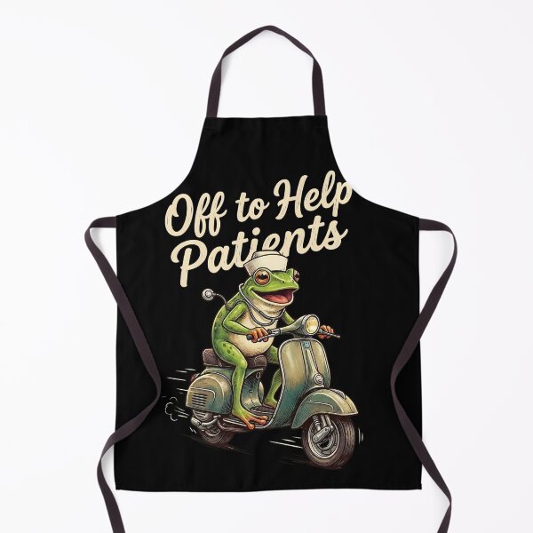 Item preview, Off to Help Patients Funny Nurse Frog Meme Humor designed and sold by VGAfanatic.
