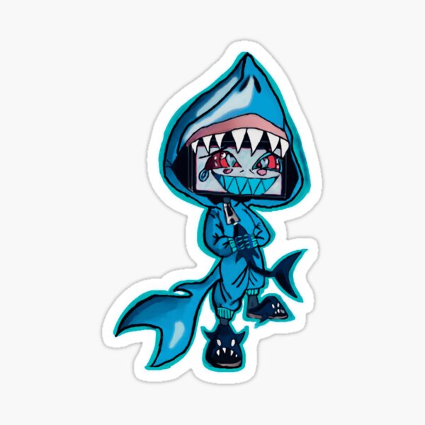 Chibi Vox Shark Sticker