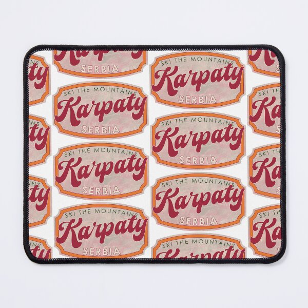 Item preview, Karpaty, Serbia, Ski, textured skiing badge designed and sold by Wanderful-roads.