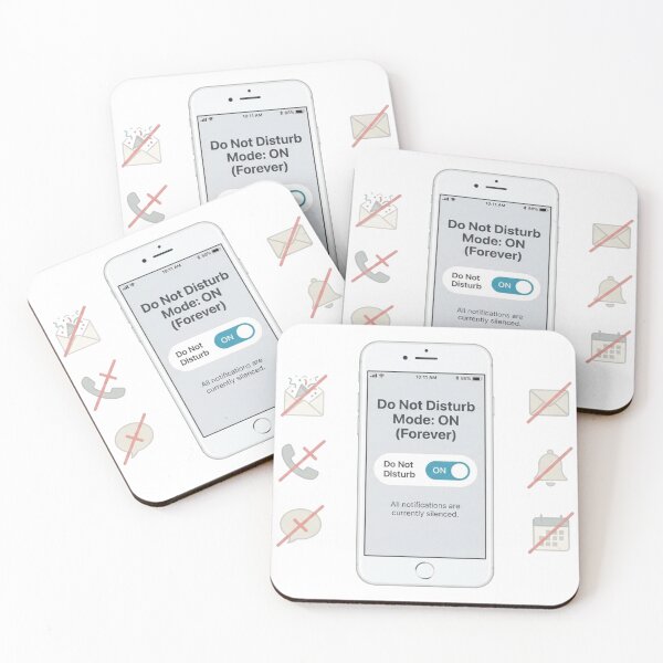 Item preview, Do Not Disturb Mode On Forever Introvert Humor designed and sold by Quiet Mode Studio.