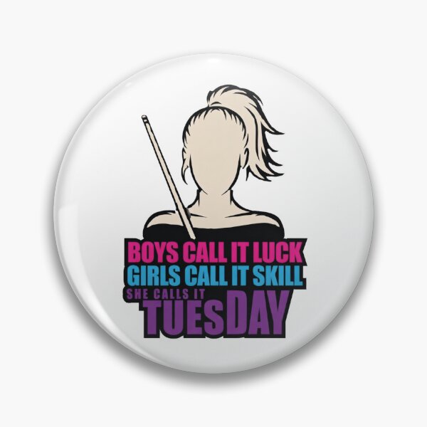 Item preview, woman pool player, she calls it Tuesday designed and sold by Crazyhuskychick.