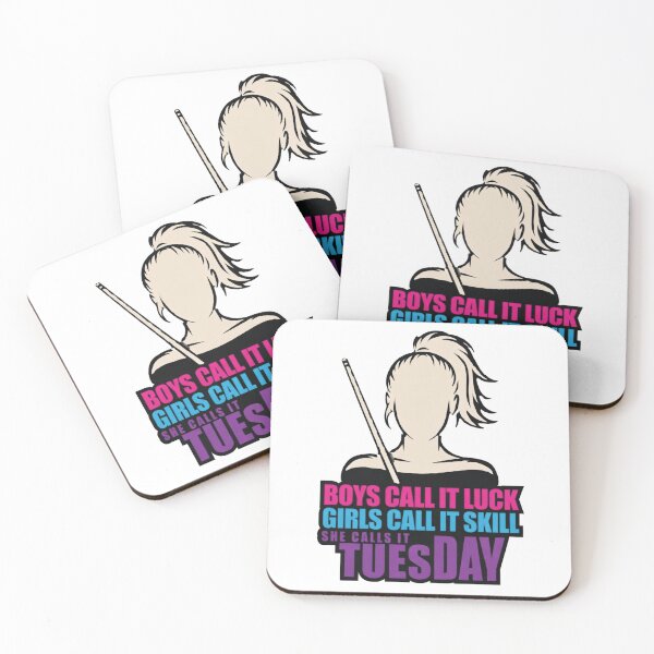 Item preview, woman pool player, she calls it Tuesday designed and sold by Crazyhuskychick.