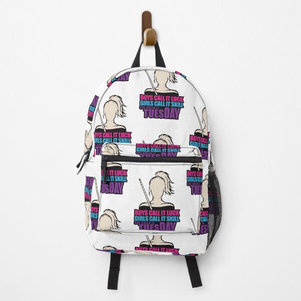 Item preview, woman pool player, she calls it Tuesday designed and sold by Crazyhuskychick.
