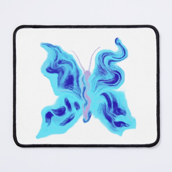 Item preview, Distorted blues fly fly butterfly designed and sold by Aimzeescrazycreations.