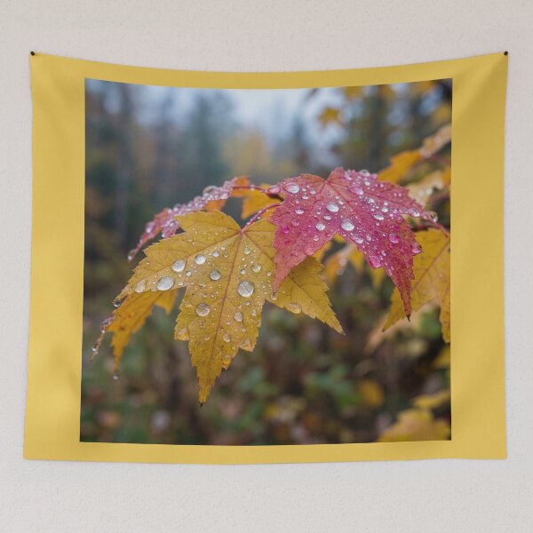 Item preview, Fall Maple Leaves in the Rain designed and sold by Tridentulus.
