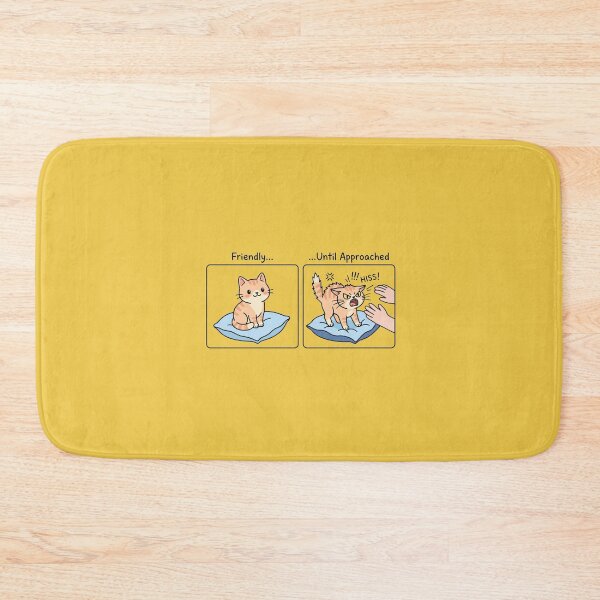 Item preview, Friendly Until Approached Cat Funny Introvert designed and sold by Quiet Mode Studio.