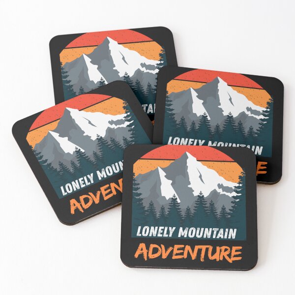 Item preview, Mountain Landscape - hiking - Lonely Mountain - Fantasty Adventure -Stickers and Tees designed and sold by SkyTrailKin.