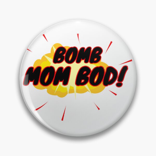 Item preview, Bomb Mom Bod! T-Shirt | Retro Comic Explosion Graphic Tee designed and sold by Geared Clothing Co..
