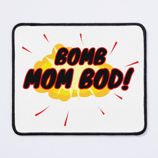 Item preview, Bomb Mom Bod! T-Shirt | Retro Comic Explosion Graphic Tee designed and sold by Geared Clothing Co..