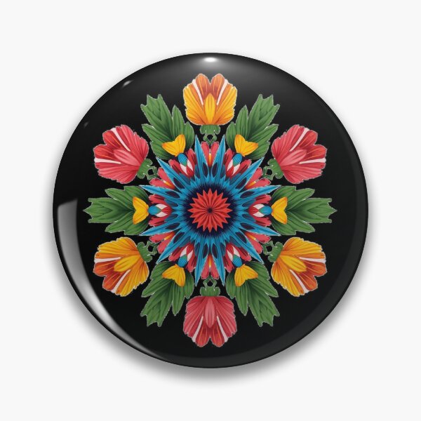 Item preview, Łowicz Rebirth | Slavic Folk Wycinanki Flower Bud | Colorful Spring Design designed and sold by YvkafromPoland.