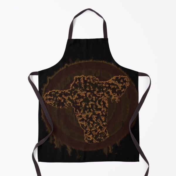 Item preview, Black cow head with bull's eye in flames designed and sold by pixperienz4u.