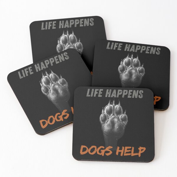 Item preview, Life Happens Dogs Help stickers designed and sold by SkyTrailKin.