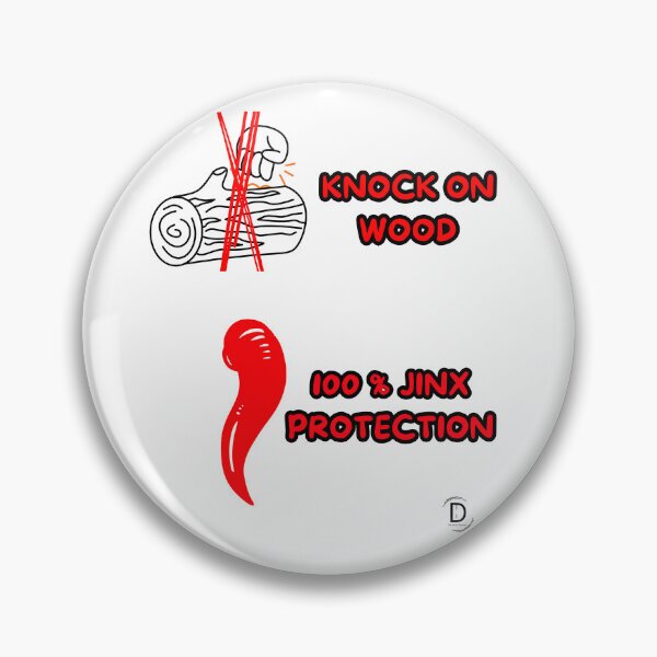 Item preview, Funny Italian Cornicello vs Knock On Wood Jinx Protection Superstition designed and sold by TheItaliandilemma.