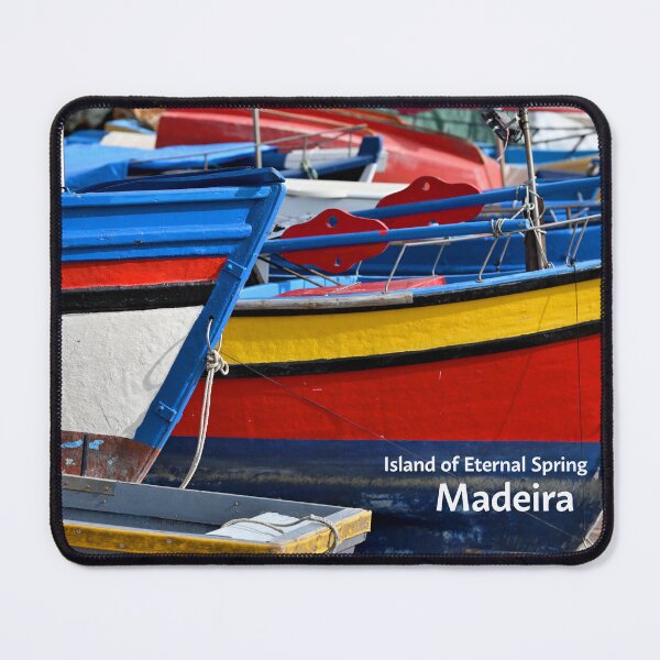 Item preview, Colorful fishing boats, Madeira island, Portugal, Original Photography designed and sold by studio838.