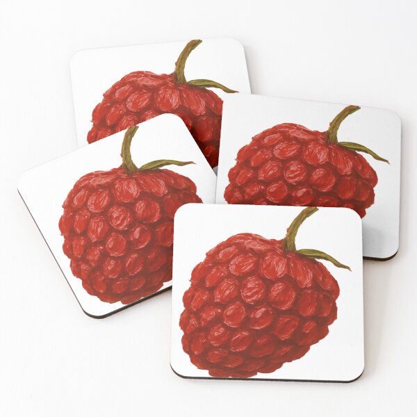 Item preview, Vibrant Painted Raspberry – Red Berry Oil Paint Style designed and sold by Artsy Corner.