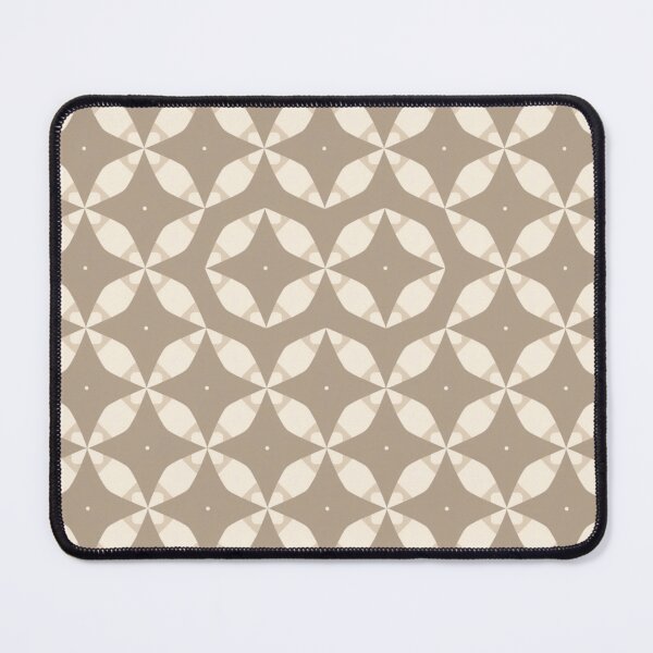 Item preview, Taupe White and Cream Geometric Pattern designed and sold by burbankdesigns.