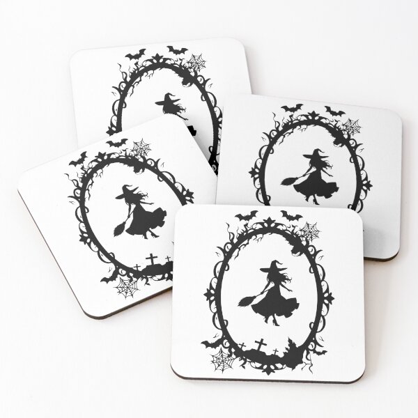 Item preview, Minimal Witch Silhouette Moon Aesthetic designed and sold by GraveyardGlam.