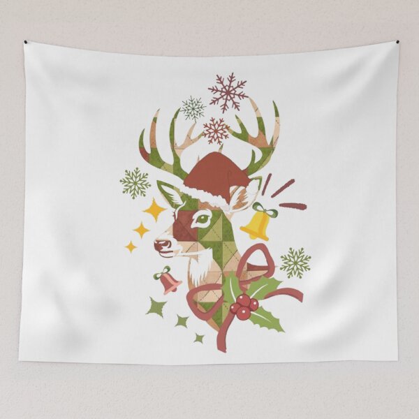 Item preview, Christmas Colorful Geometric Deer designed and sold by CamilasPrints.