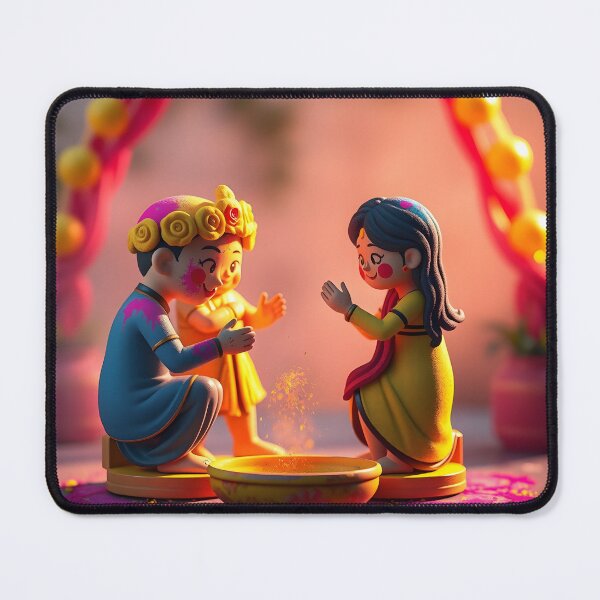 Item preview, Holi Kids with Rangoli Sticker designed and sold by Teewave-Ashish.