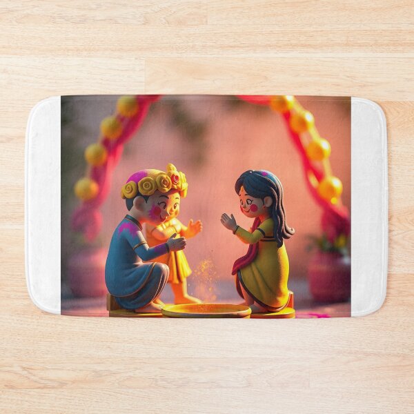 Item preview, Holi Kids with Rangoli Sticker designed and sold by Teewave-Ashish.
