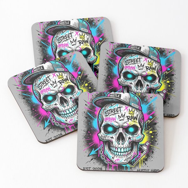 Item preview, Urban Graffiti Skull – Streetwear Style Skull Artwork designed and sold by Beauty Hand LK.