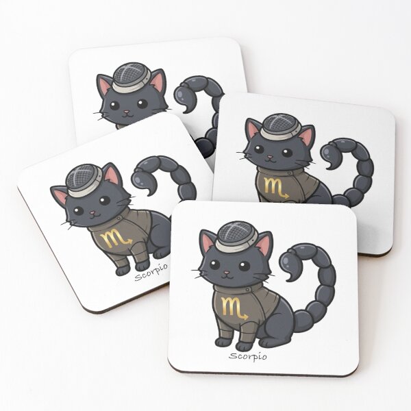 Item preview, ♏ Scorpio - The Martial Arts Cat designed and sold by ToieStore.
