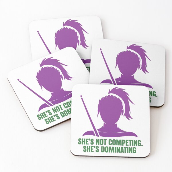 Item preview, Women pool players, she's dominating  designed and sold by Crazyhuskychick.