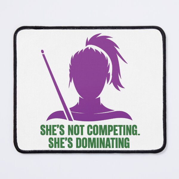 Item preview, Women pool players, she's dominating  designed and sold by Crazyhuskychick.