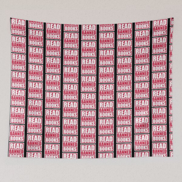 Item preview, Read Banned Books Funny Bold Free Speech Quote Logo designed and sold by shirt-o-mat.