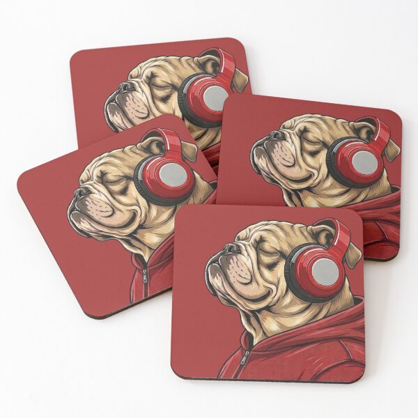 Item preview, Calm Bulldog Enjoying Music designed and sold by M.Store.