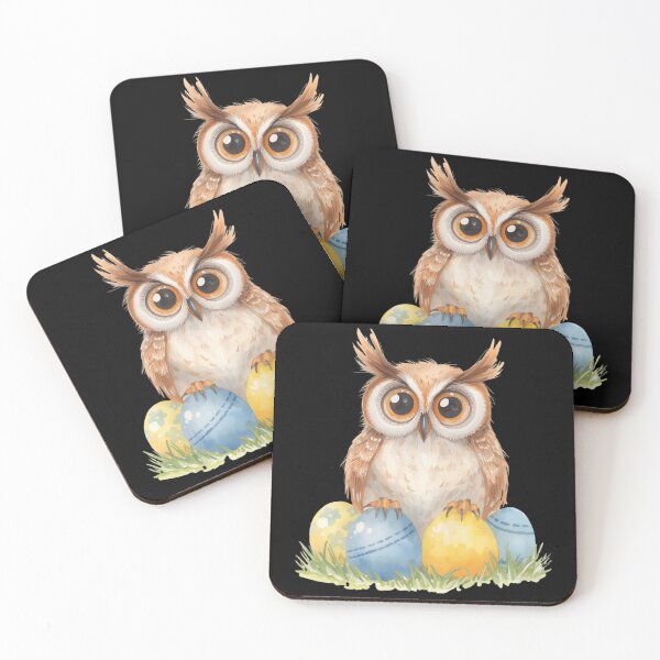 Item preview, Easter owl - stickers designed and sold by SkyTrailKin.