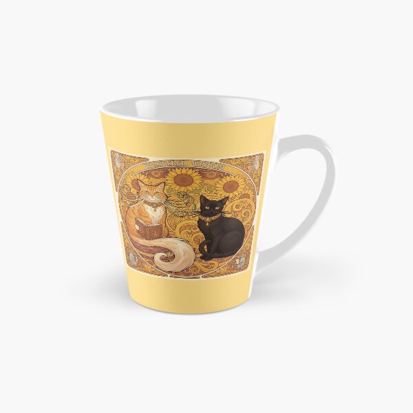 Item preview, Whiskered Wisdom | Art Nouveau Spiritual Cat Design designed and sold by ArtNouveauCats.