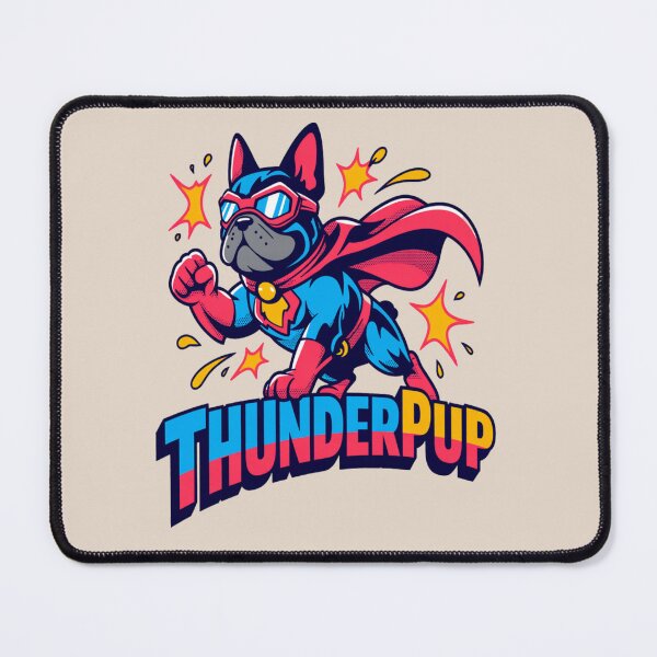 Item preview, superhero dog - playful dog - comic book dog - pet lover gift - cute puppy - animal superhero - dog sticker - dog hoodie - adorable dog - funny puppy - superhero pup designed and sold by JansenGS.