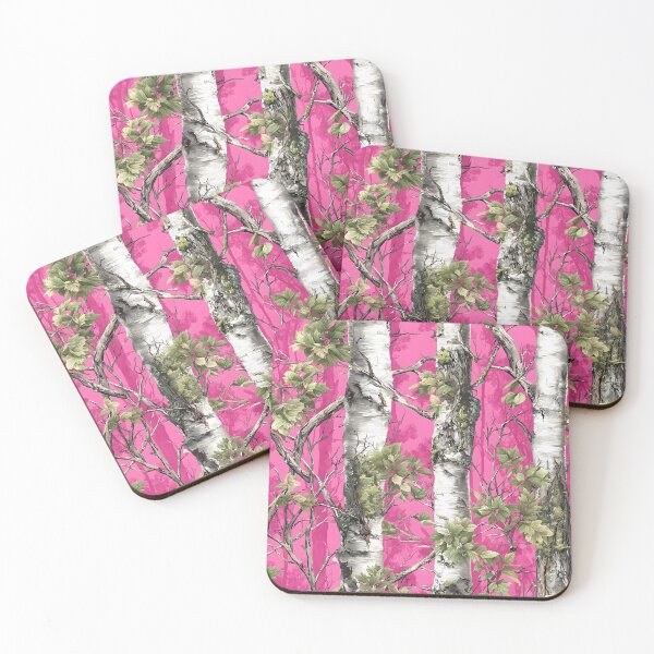 Item preview, Vibrant Pink Woodland Birch Texture Camouflage Mossy Oak Realtree  designed and sold by meganohm.