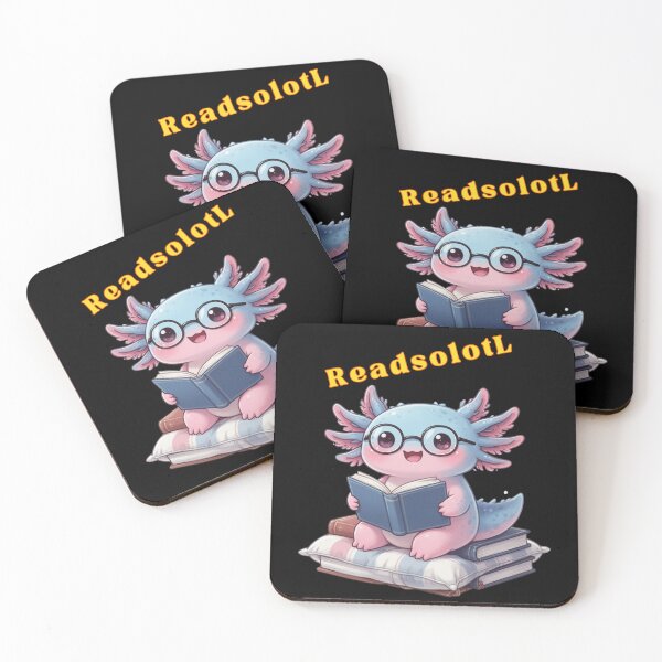 Item preview,  Readsolotl - Cute axolotl reading book - sticker designed and sold by SkyTrailKin.