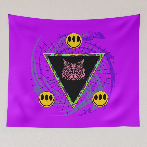 Item preview, Psychedelic - Interdimensional Meowster designed and sold by Pandemonium Art & Design.