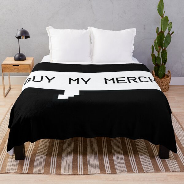 Item preview, Pixel speech bubble of "Buy my merch" designed and sold by Shiraufa.