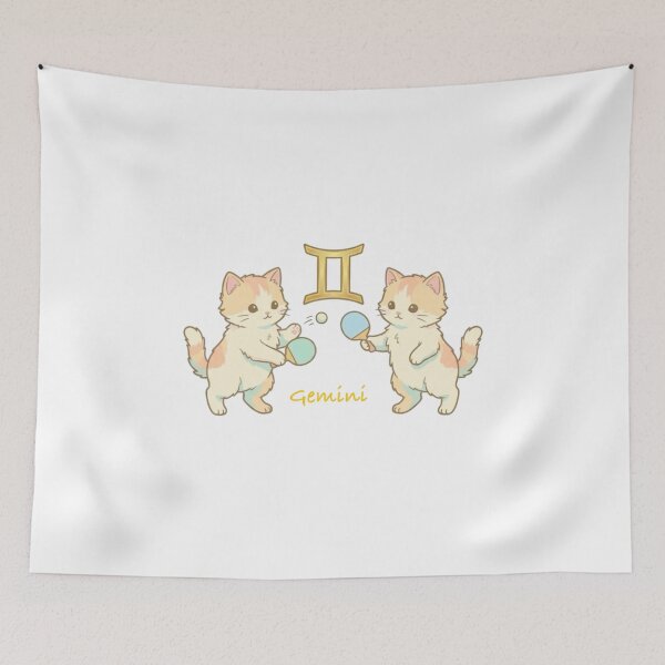 Item preview, ♊ Gemini - The Tennis Cat designed and sold by ToieStore.
