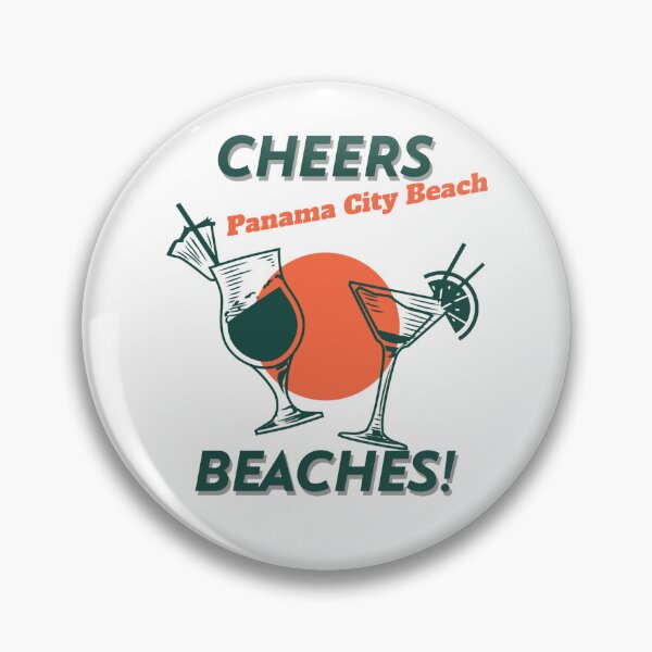 Item preview, Cheers Beaches Panama City Beach Florida T-Shirt – Retro Summer Vacation Coastal Vibes Graphic Tee Gulf Coast Style designed and sold by TKOprintdesigns.