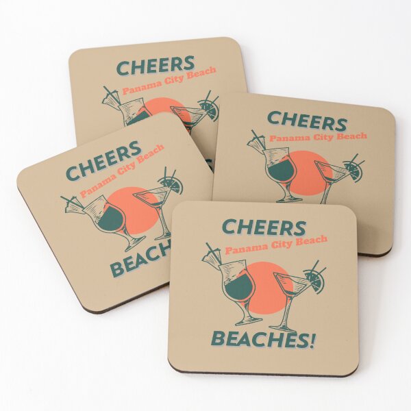 Item preview, Cheers Beaches Panama City Beach Florida T-Shirt – Retro Summer Vacation Coastal Vibes Graphic Tee Gulf Coast Style designed and sold by TKOprintdesigns.