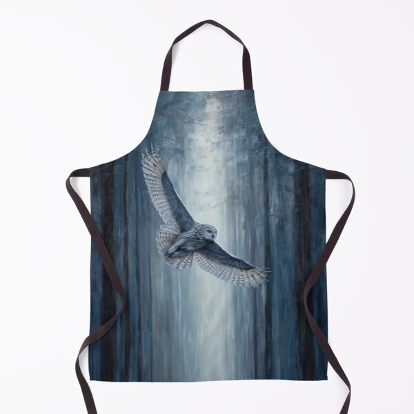 Item preview, Snowy Owl in Flight – Nordic Forest Wildlife Art designed and sold by NordicDreams.