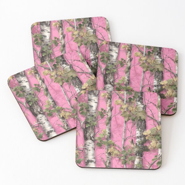 Item preview, Mossy Birch Woods on Pink Background Camo Realtree Pattern` designed and sold by meganohm.